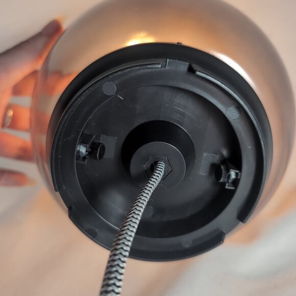 Vintage Ikea Smoke Gray Fado Round Orb Table Desk Lamp TESTED WORKING - Picture 10 of 14